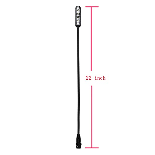 JXRYWF 22" BNC Port Flexible Gooseneck 4 LED DJ Mixer Light Lamp Light Control Equipment (BNC Port)