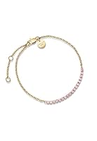 Rosefield Women's Tennis Light Rose Gold-Tone Bracelet, 16.5-19.5cm