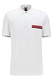 Número de botones: 3 BOSS Polo Phillipson 75 PS Slim Fit para hombre en algodón mercerizado
