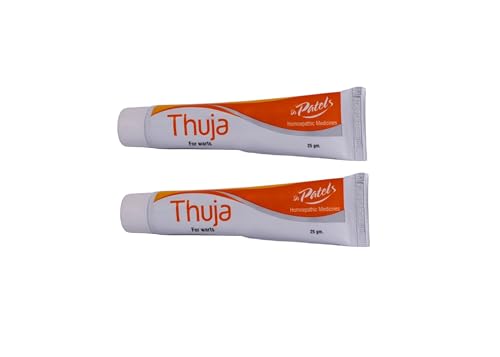 DR PATELS HOMEOPATHIC MEDICINES Homeopathic Thuja Ointment|Natural Relief Cream For Warts, Polypi & Tubercles- 25Gm (Pack Of 2)