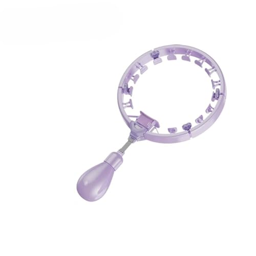 フラフープ ダイエット用 進化系 スマートフラフープ 人気 組み立て分解簡単 落ちない サイズ調整可能 フィットネス カロリー消費 エクササイズ カウント (パープル,カウンターなし)