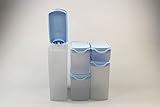 tupperware versandkosten klappt selbständig auf Tupperware Eidgenossen Plus 2,2 L + 1,6 L + 1,0 L (2) + 350 ml himmelblau Trockenvorrat Vorrat Modular 37811