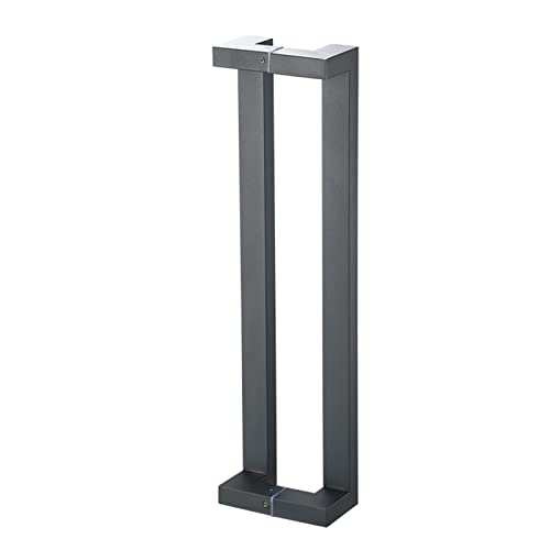 Poignée de porte double face gris en H pour porte coulissante en bois et verre
