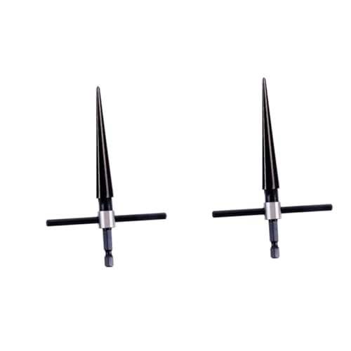 PRETYZOOM 2pcs 6 Flute Taper Reamer 3-13mm Reamer Bridge Pin Woodworking Tool Guitar Luthier Reaming Bit