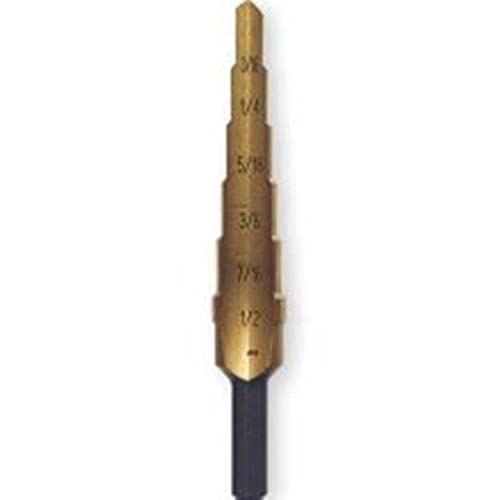 IRWIN Unibit2T Shank Step Drill Bit, Titanium Nitrate Coated 3/16
