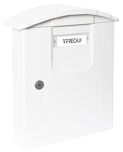 Boîte aux lettres en plastique robuste, Taille M (courrier format A4 et magazine), Boîte aux Lettres Murale, Anti-pluie, Anticorrosion, Facile à Installer,...