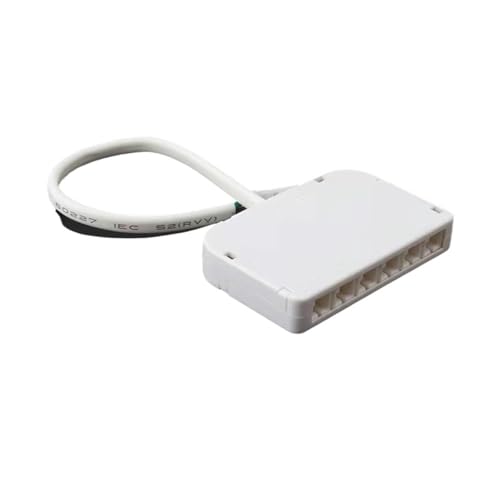 Fuente para iluminación de armarios de 12V y 24V con caja de conexiones de 6 vías