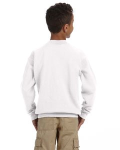 Gildan Youth Heavy Blend 8 Oz, 50/50 Fleece Crew - White - L - (Style # G180B - Original Label)2