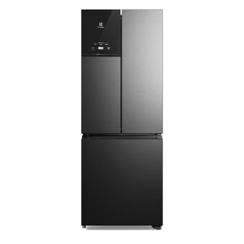 Geladeira Electrolux Frost Free Inverter 480L Efficient AutoSense 3 Portas Black Inox Look (IM7B) 220V