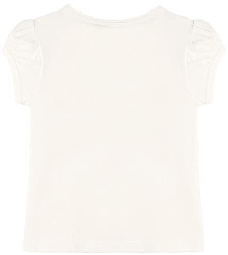 Image of Lilax Girls Short Puff Sleeve Cotton T-Shirt, Toddler & Little Girls Top | 95% Cotton Puff Sleeve Tee; Crewneck, Short Sleeve; Toddler & Girls Sizes 2T-12; for School, Play & Everyday; Machine Wash