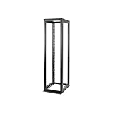 TRIPP LITE 48U 4-Post Open Frame Rack Cabinet Heavy Duty 3000lb Capacity SR4POST48HD Black