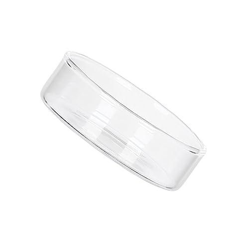 CONGARTENO 1pc Dessert Plate Decor Creative Serving Tray Stacking Candy Jar Jars Lid Round Tray Cake Holder Plant Deep Bowls Snacks Dishes Cake Display Stand with Cover Food Glass Transparent