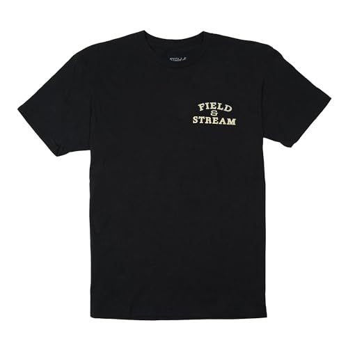 Field & Stream Camo Badge Tee Shirt Black2
