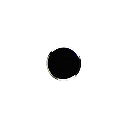 Uhippo Home Button Sticker(Support Fingerprint Indentification System Touch ID) for iPhone 5s iPhone 6 iPhone 6 Plus (Silver Ring Black Button)