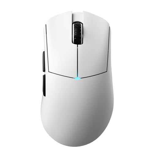 Lamzu Paro Gaming Mouse Ergonomic Paw 3950 Nordic 52840 8k Compatible 8K Dongle Included (White)