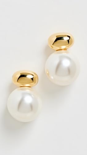 SHASHI Women's Gold Pearl Stud Drop Earrings2