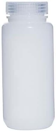 Cole-Parmer Fluorinated HDPE Wide-Mouth Plastic Bottle, 500mL: 12/PK