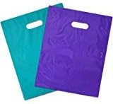 100 pack Glossy PURPLE & TEAL 9 x 12 Plastic Merchandise Bags, Retail, Favor, Event Goody Bag