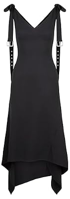 MONSE, Buckled Bow-Tie Midi Dress