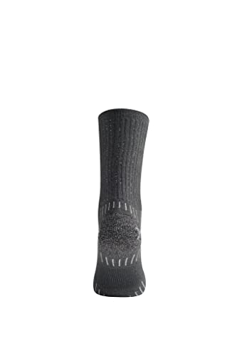 Wrightsock Silver Escape Crew Socks Comfort For Enhanced Performance | Experience The Ultimate Blister Free Solution For All Activities Steel Grey Medium #TOP2