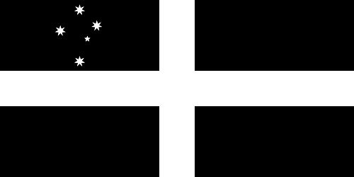 Drapeau Australien Cornish Heritage grand format pour mât extérieur