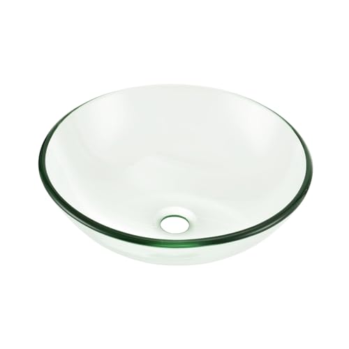Lavabo vasque de verre trempé rond diamètre 42cm 03_0002549