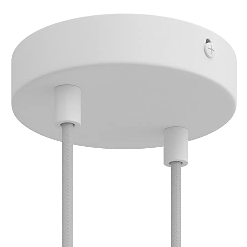 creative cables - Zylindrischer 2-Loch-Lampenbaldachin Kit aus Metall -...