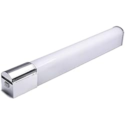 Lampara De Baño Con Interruptor B·LED BARCELONA LED Aplique de Baño con Enchufe 230V e Interruptor Lámpara de Espejo 15W 68 cm Impermeable IP44 Luz Maquillaje Blanco Neutro 4000K para Mueble Armario o Pared, LE100 - EU