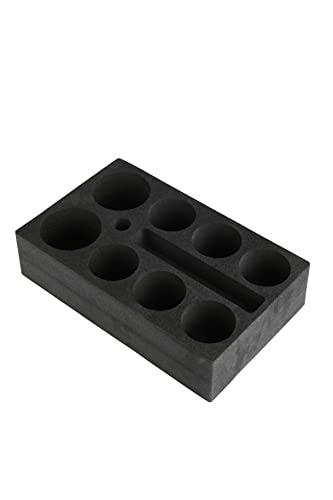 Support bouteilles en mousse anti-bruit pour trajet en caravane