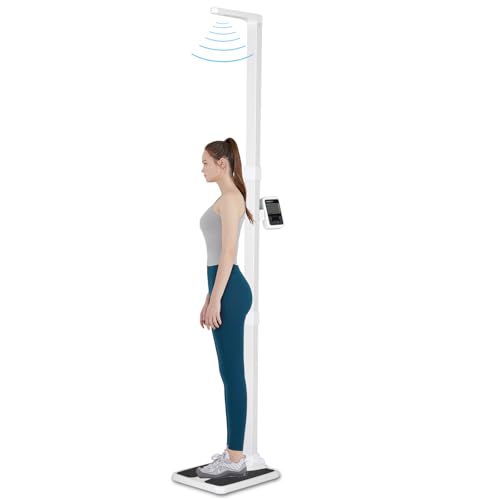 JJFFTAO Professional Digital Physicians ScaleUltrasonic Height and Weight ScaleMultifunctional Medical Measuring Scale for Weight and Height Measurement Weight Capacity 440 lbs / 35.4-78.7