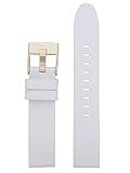  Diesel Uhrband Wechselarmband LB-DZ5565 Ersatzband DZ5565 Uhrenarmband Leder 18 mm Weiß