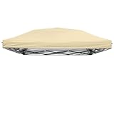 Anyoupin 10x10FT Canopy Replacement Top, Pop Up Canopy Replacement Cover, Beige