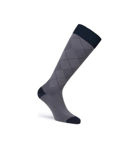 Image of JOBST Casual Pattern Compression Knee High Socks, Closed Toe, 20-30 mmHg Moderate Support for Swollen Legs