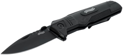 Walther Klappmesser SOK, 440C Stahl, Taschenmesser ideal für Outdoor Aktivitäten, Sub Companion Knife, inkl. Nylonholster