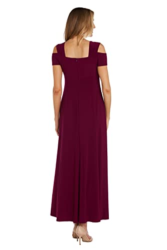 R&M Richards Womens Embellished Sweetheart Neck Evening Dress3
