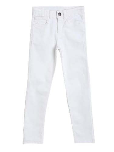 Image of Tales & Stories Boys Slim Fit Denim Jeans | 5-Pocket Stylish Mid-Rise Pants| Durable Cotton Denim Lycra with Button Closure | Casual Wear
