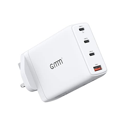 120W USB C Charger Plug GaN Multi port Charge PD Fast Charging USB Power Adapter Compatible with MacBook Pro/Air, iPhone 14 13 12Pro, Samsung Galaxy S22 S21, Pixel 6, Matebook, iPad, Dell, HP, Lenovo Cover