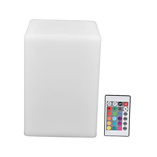 Pilipane Luz nocturna cuadrada LED con control remoto, 16 colores, RGBW, lámpara de cubo para sala de estar