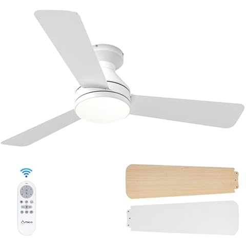 Amico Ceiling Fans with Lights, 42 inch Cover