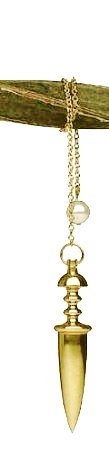 Karnak Pendel, Messing vergoldet mit Kette, 14 g