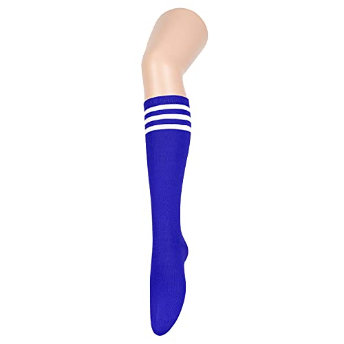 Image of Zando Striped Knee High Socks for Women Athletic Running Long Tube Socks Casual Knee High Stockings