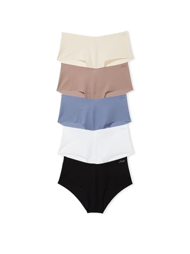 Victoria's Secret PINK Women's No Show Cheekster Underwear, Panties for Women, Spring Basic, (XL)