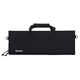 Messermeister messertasche, für Küchenmesse, Messertasche für Köche, Küchenwerkzeugtasche, 12 Fächer 51x18cm, Schwarz