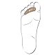 Berkemann Zehenkissen L rechts Schuhpads, Beige (beige), L