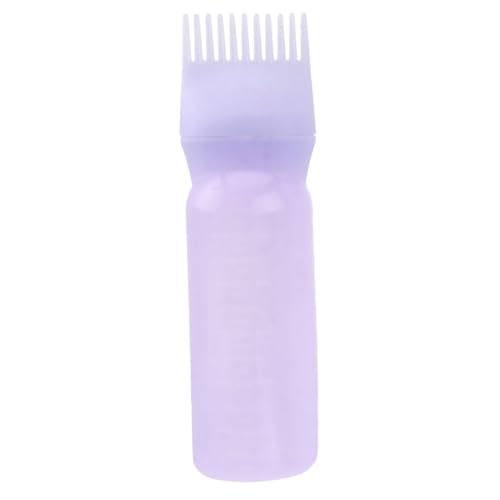 Beaupretty Botella De Limpieza En Seco Para El Cabello Botella Aplicadora De Tinte Aplicador De Botella Para Teñir El Cabello Botella Aplicadora De Peluquería Violet El Plastico