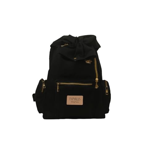 Image of Canvas Drawstring Backpack, Small size(10 Liters),Adjustable Shoulder Straps,Metal zippered pockets,Casual Travel Daypack