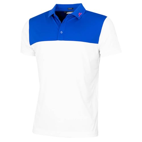 J.Lindeberg Men's Jeff Regular Fit Moisture Wicking Golf Polo Shirt