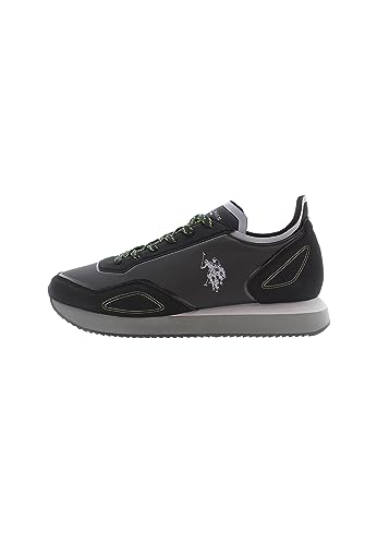 U.S. Polo Assn. - Zapatillas SPARK003M/CTH1 en Nylon, Negro (42)