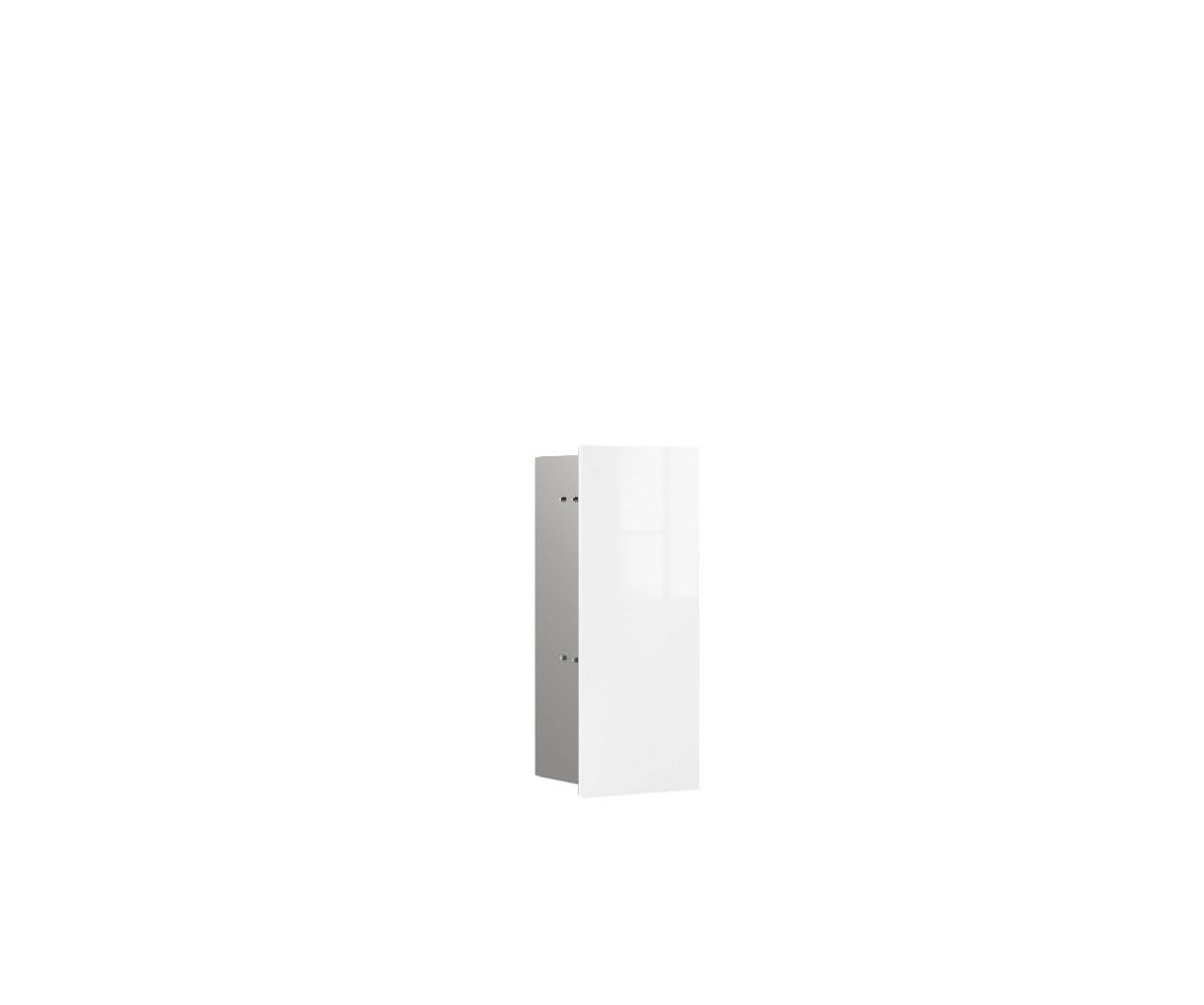 Emco asis pure (glass front) toilet module-flush-mounted model, White, 435mm