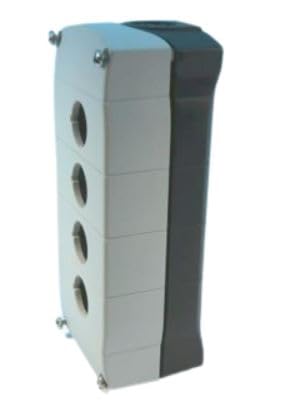 SPRECHER & SCHUH D7-4PP 4 Hole, Gray, Plastic, PUSHBUTTON Enclosure, Type 4/4X/13